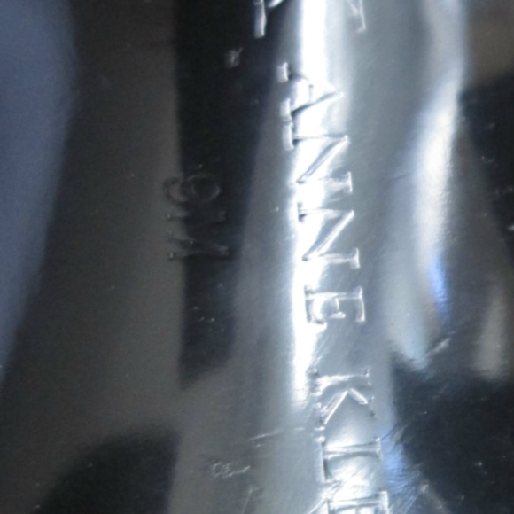 Ann Klein Black Leather Sling Backs ~ Size 9M - Picture 8 of 8